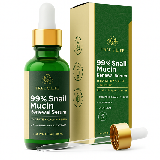 Tree of Life 99% Snail Mucin Serum – Hydration & Anti-Aging
