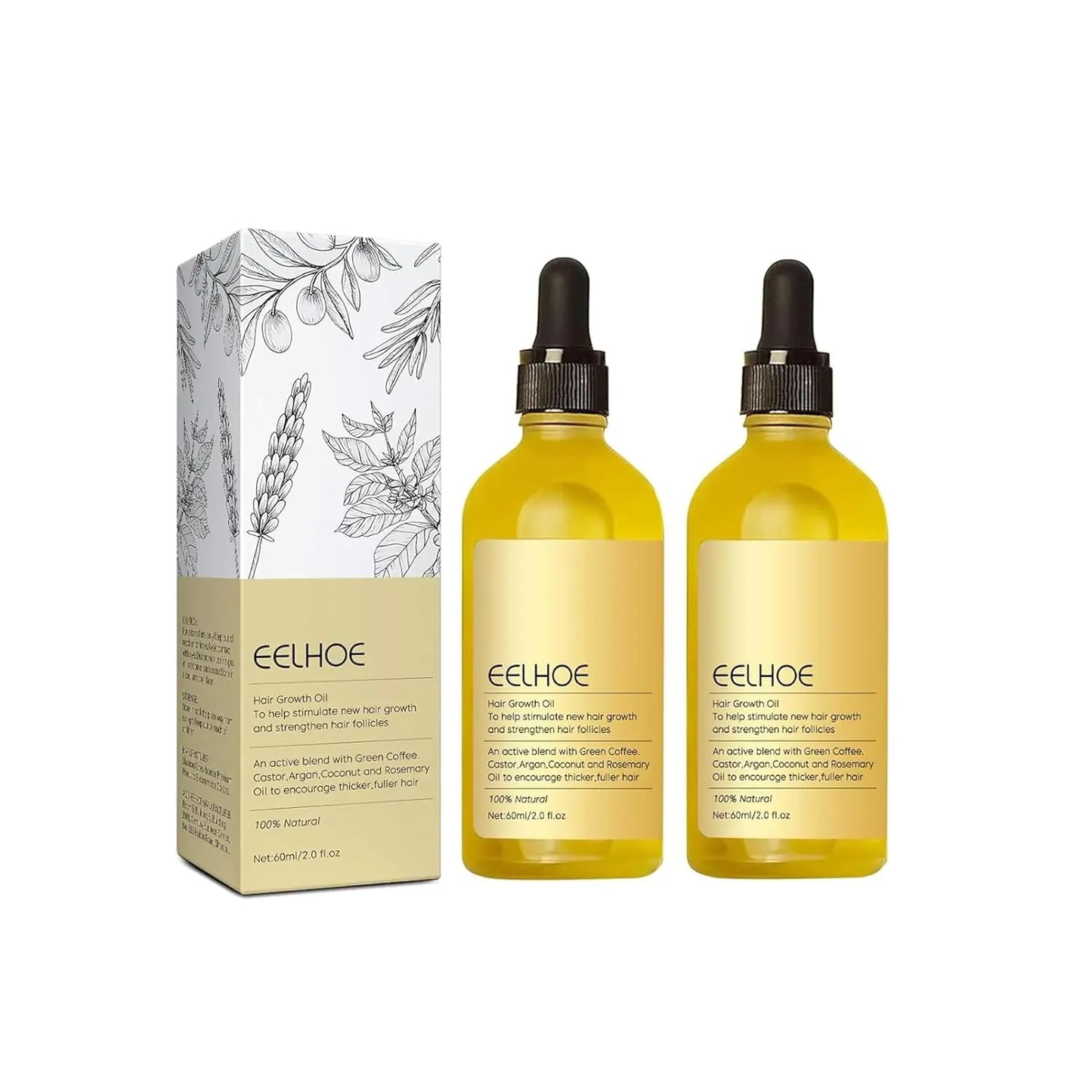 Organic Veganic Rosemary Oil for Growth of Dry, Damaged, and Thin Hair