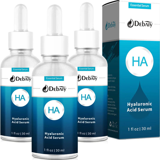 DEBAIY 3-Pack Hyaluronic Acid Serums for Anti-Aging Hydration